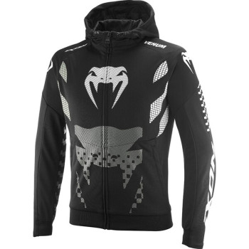 Blouson moto Ixon Venum Touch-R noir, gris et blanc